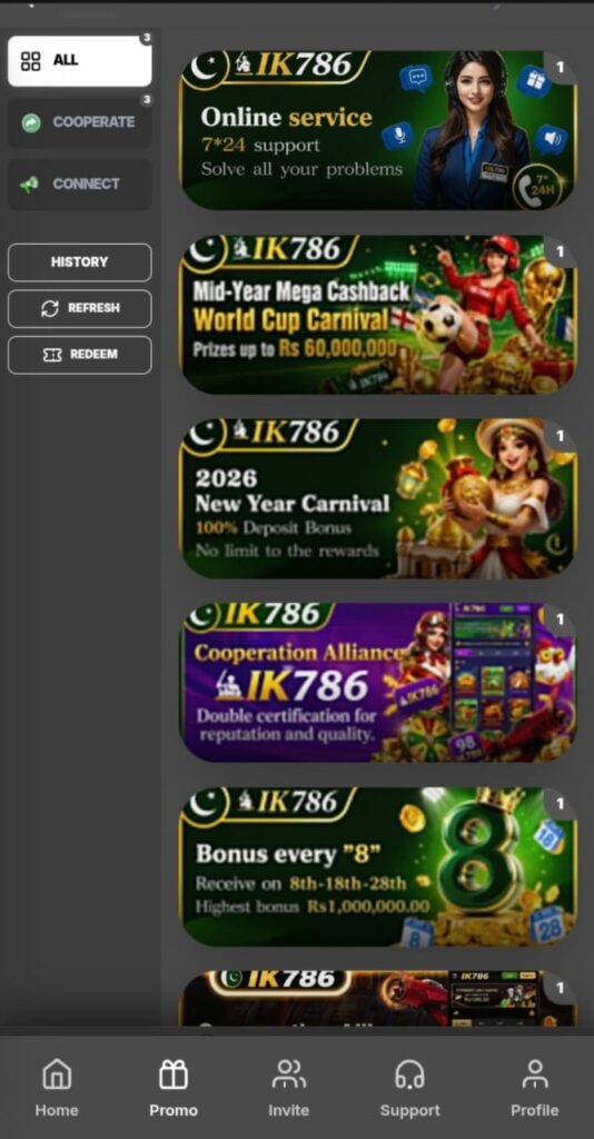 IK786 Game Official Bonuses Logo.
